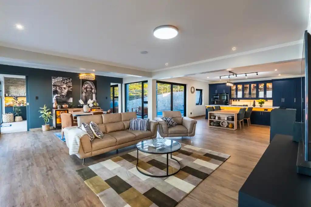 The home is beautifully decorated and exudes a feeling of warmth and comfort.